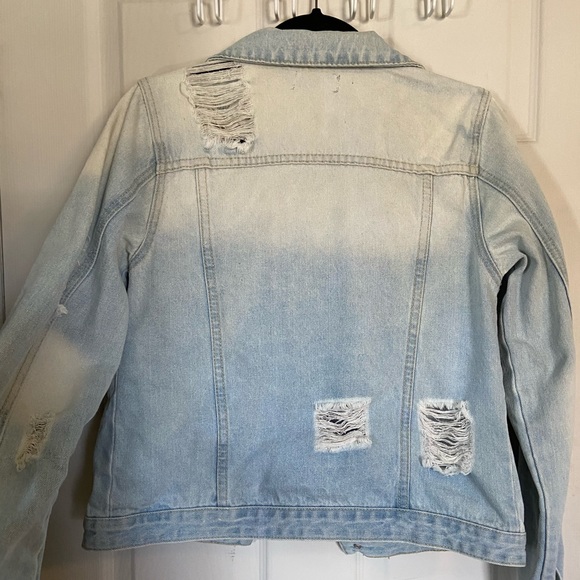 Fashion Nova Distressed Jean Jacket - Picture 3 of 6